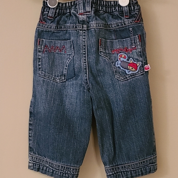 Gagou Tagou lined denim jeans - Picture 2 of 6